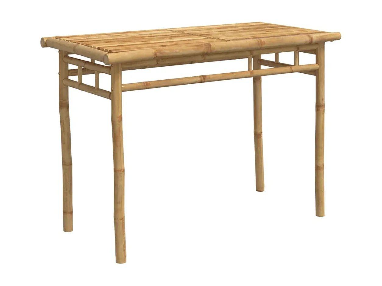 Kompakter Gartentisch aus Bambus, 110x55x75 cm-Basneoion