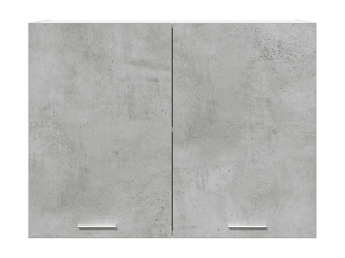 Moderner Hängeschrank in Betongrau 80x31x60 cm-Basneoion