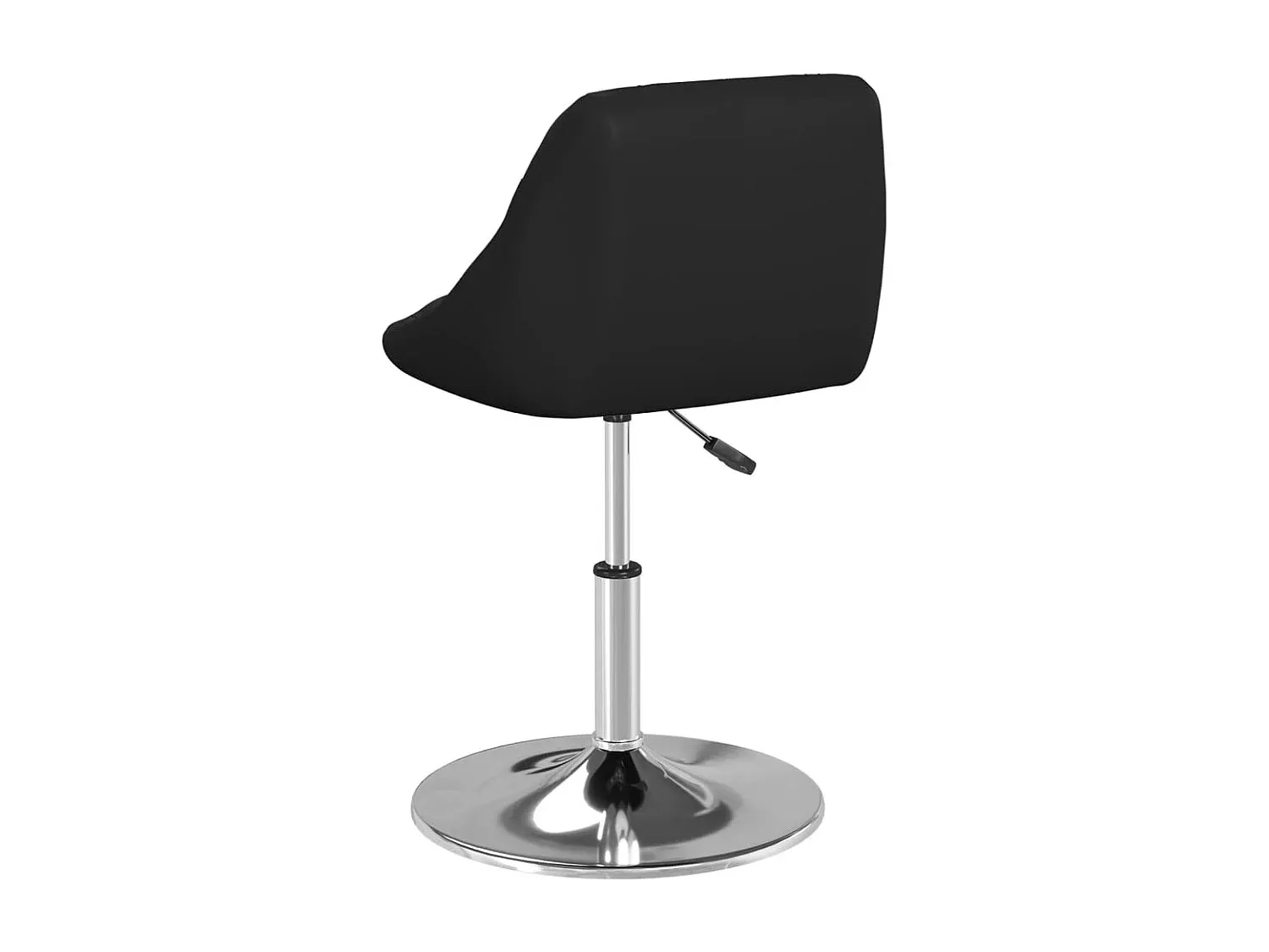 Vierer-Set Esszimmerstühle Kunstleder Schwarz-Basneoion