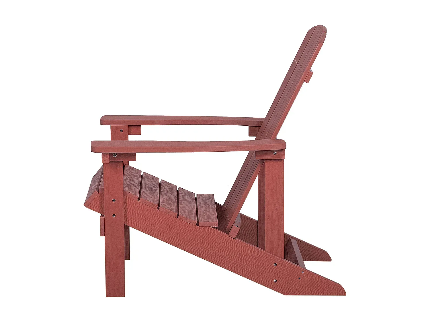 Wetterfester Gartenstuhl in Rot-Basneoion