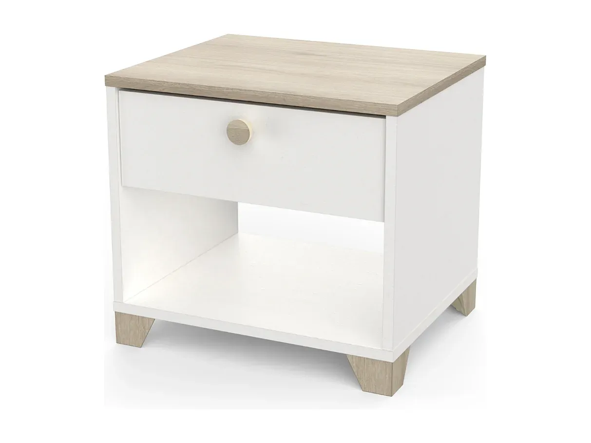 Nachttisch mit Schublade, 43 cm-Basneoion