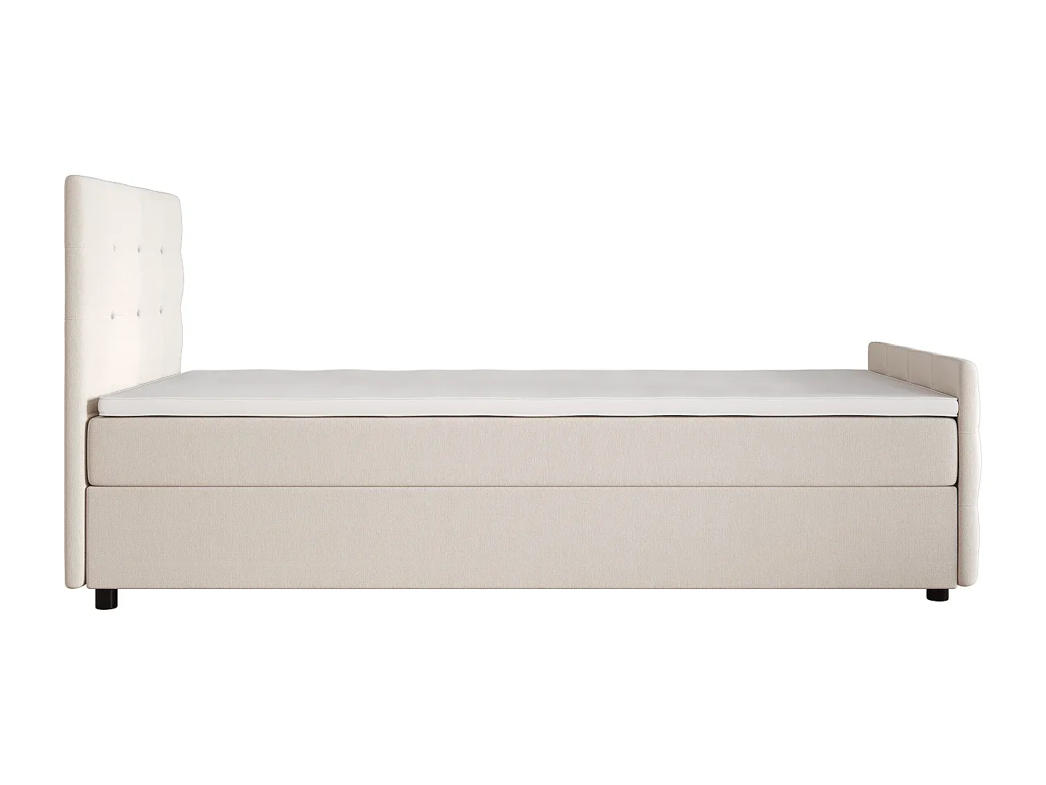 Komfortables Boxspringbett 100x200 für erholsamen Schlaf-Basneoion