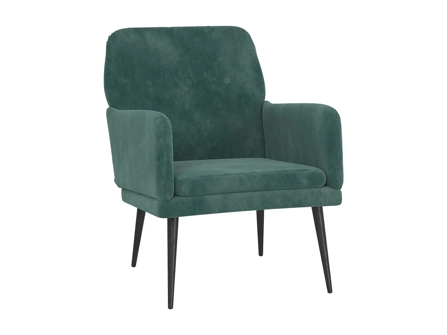 Bequemer Sessel für Wohnzimmer und Schlafzimmer in Dunkelgrün-Basneoion