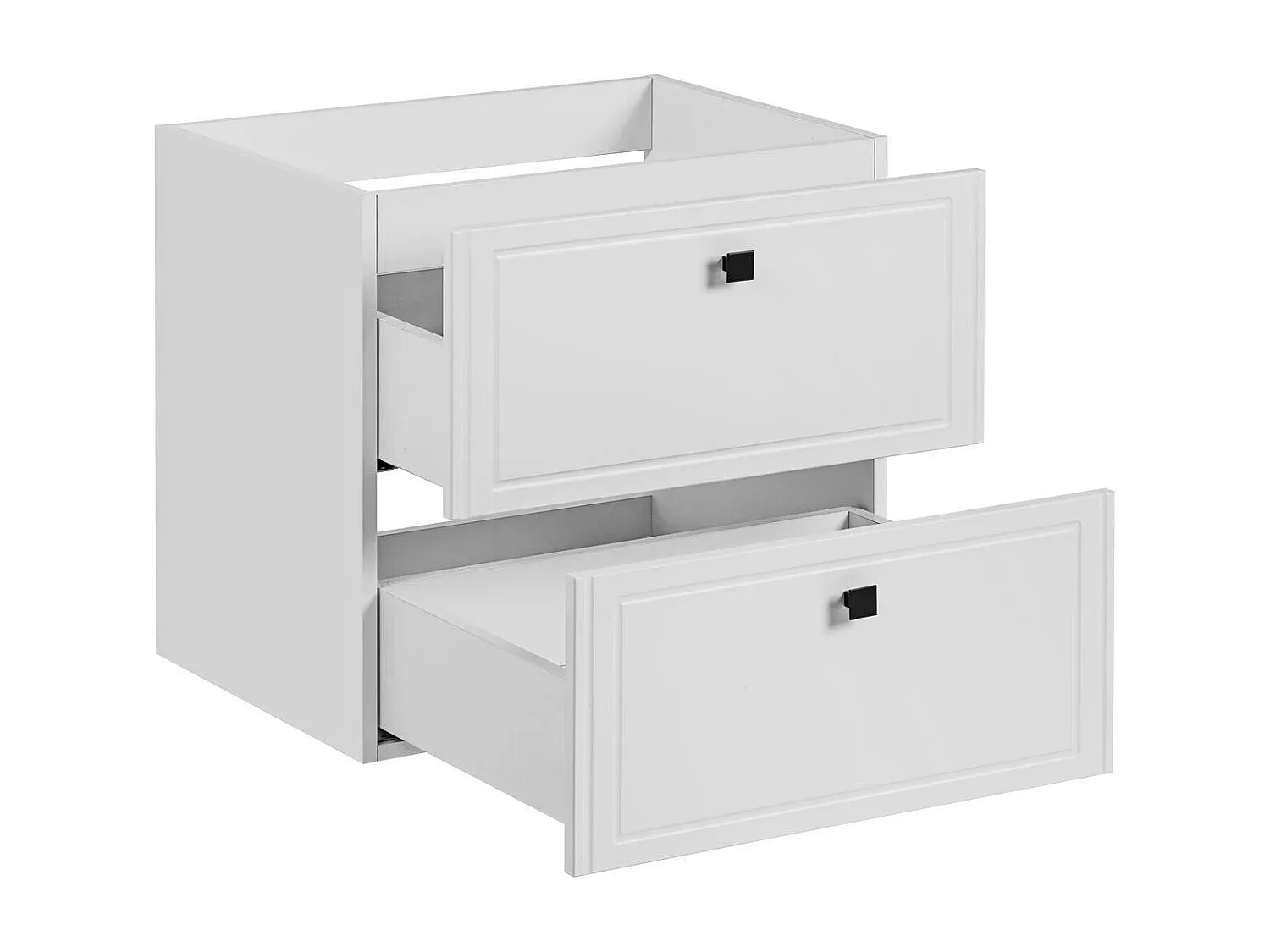 Waschbeckenunterschrank mit Türen 70x46x57 Weiß-Basneoion