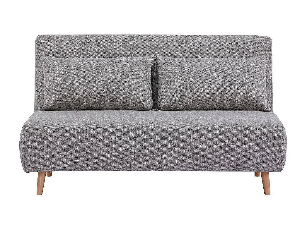 Zweisitzer Sofa aus Webstoff mit Holzfüßen-Basneoion