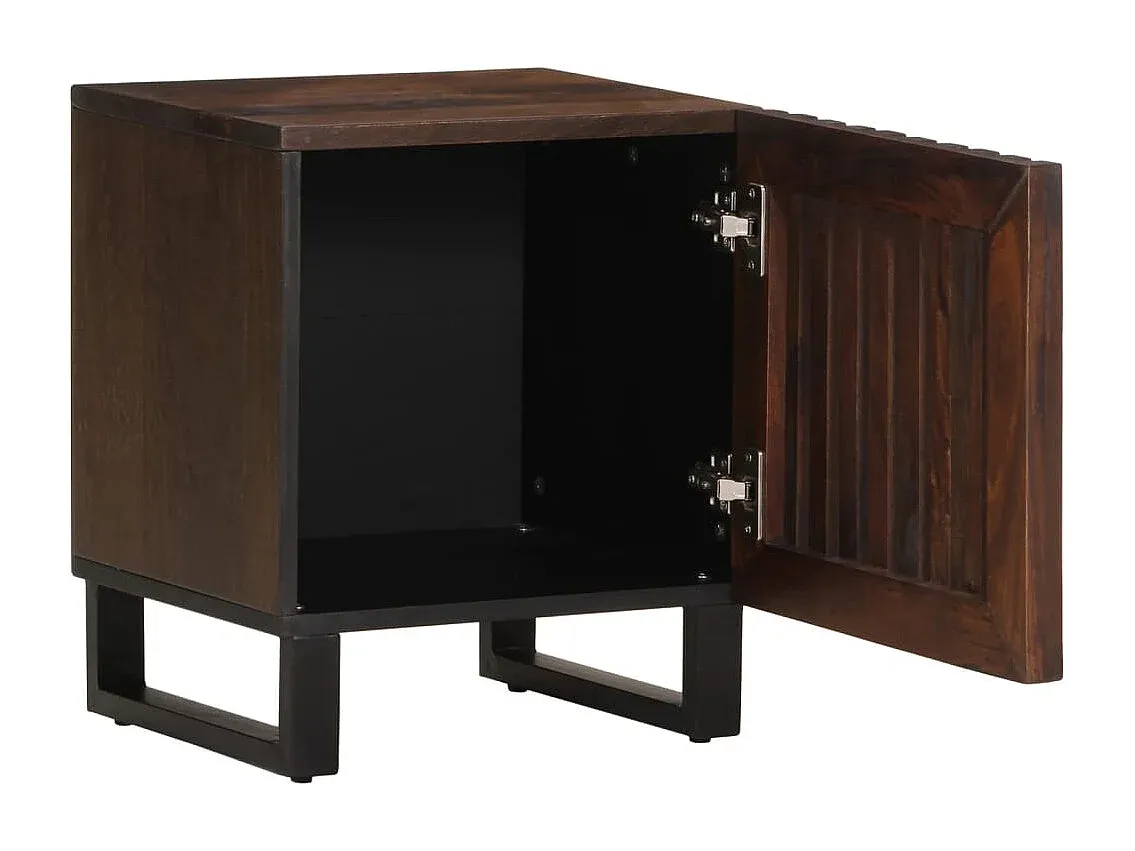 Massivholz Nachttisch Set, 2-teilig, 40x34x46 cm-Basneoion