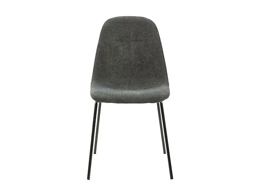 Esszimmerstühle im 4er-Set mit Metallbeinen, Grau-Basneoion