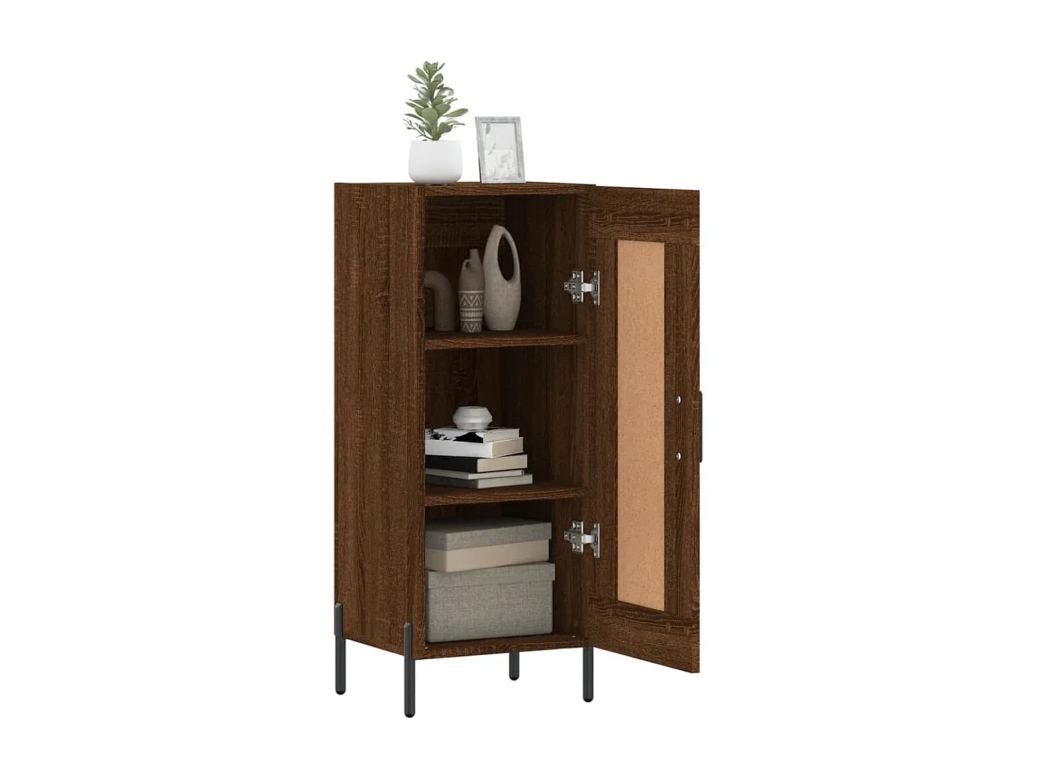 Modernes Sideboard in Eichenoptik, 90 cm-Basneoion