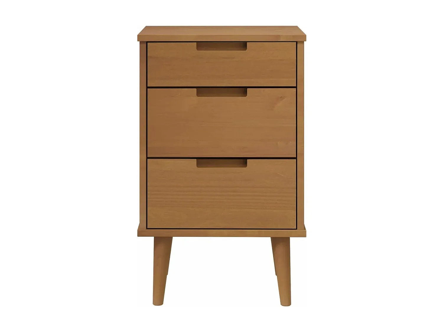 Holz-Nachttisch Braun 40x35x65 cm-Basneoion