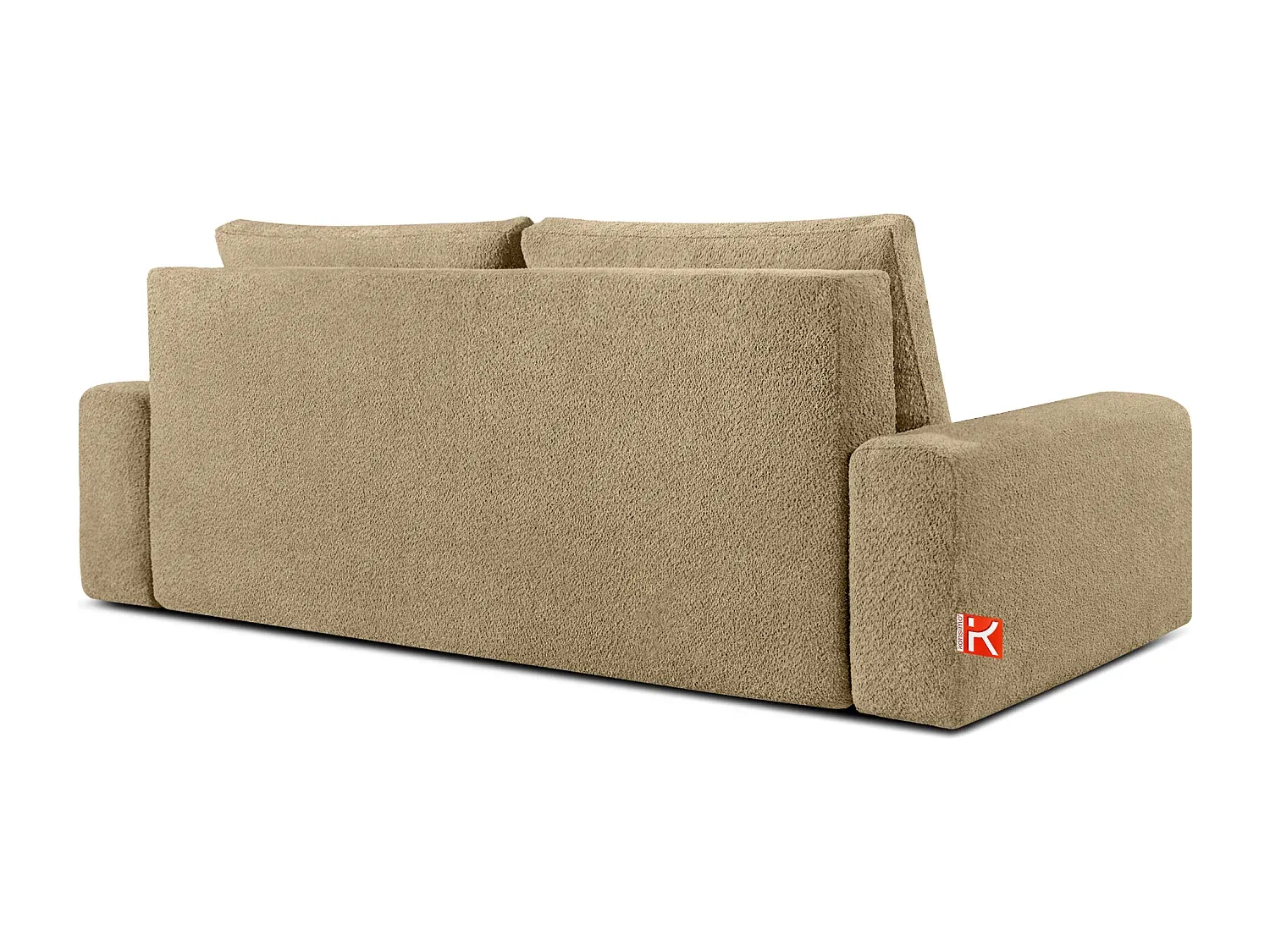 3-Sitzer Sofa mit Schlaffunktion in Beige-Basneoion