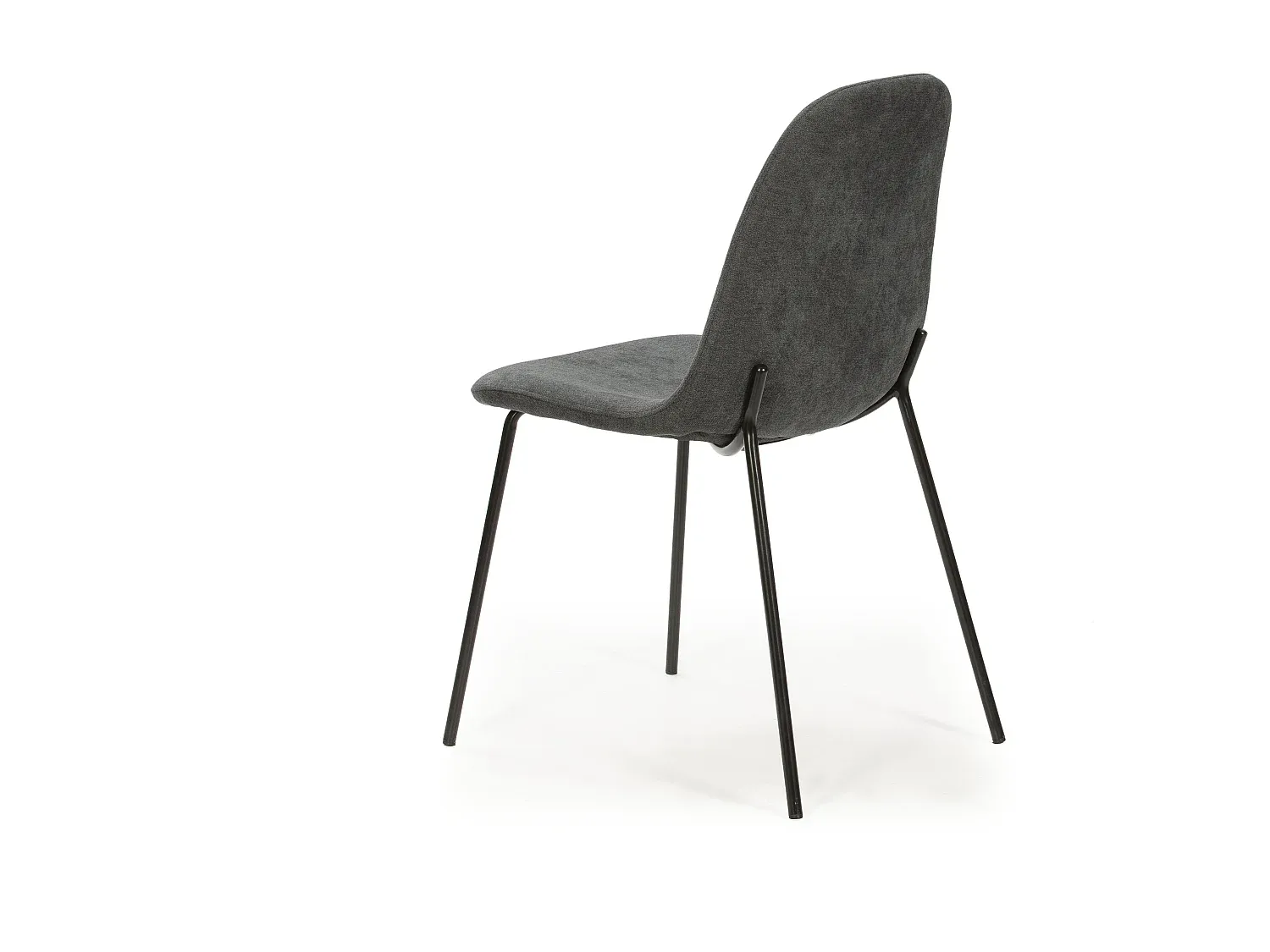 Esszimmerstühle im 4er-Set mit Metallbeinen, Grau-Basneoion