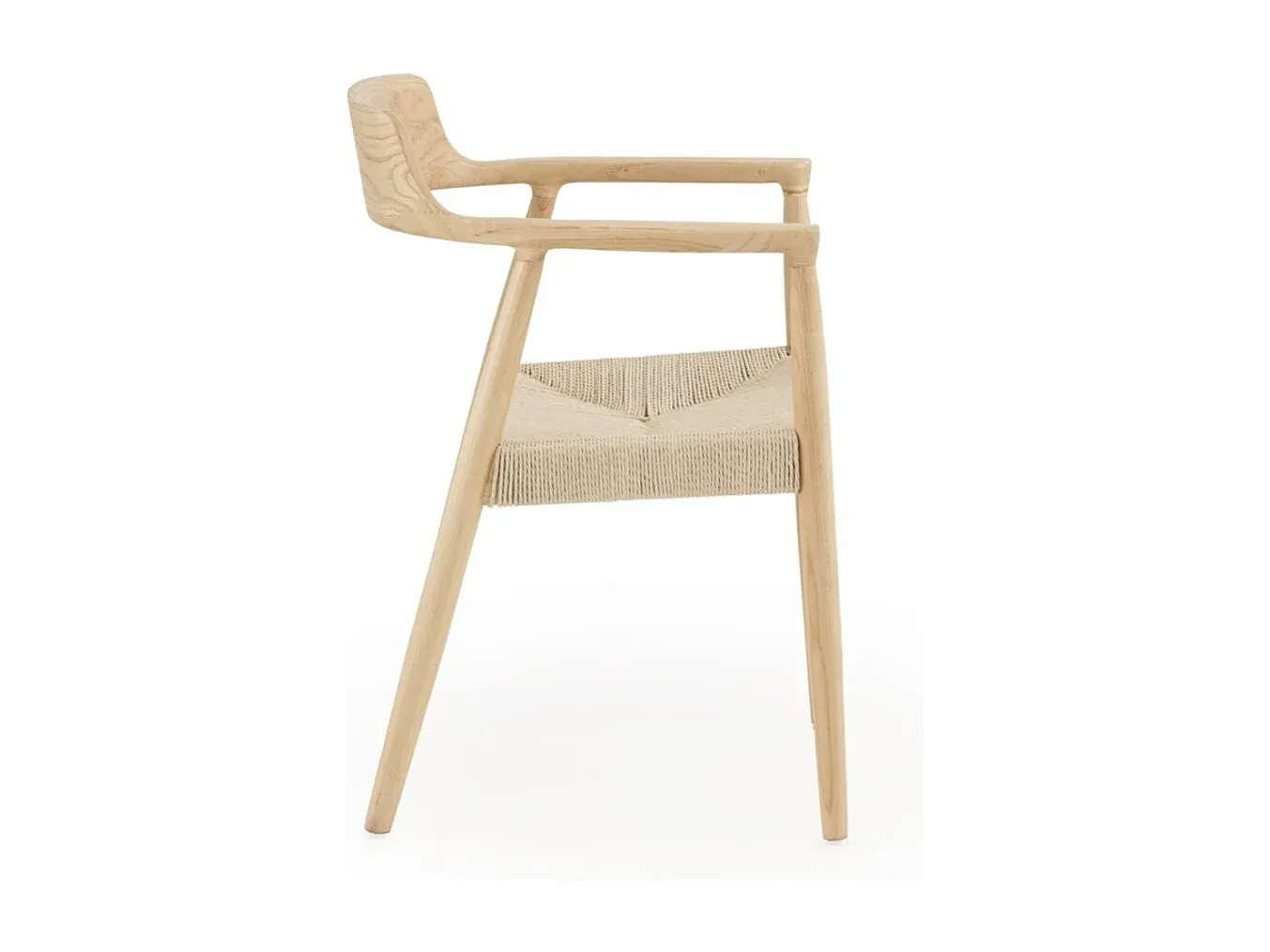 Vier Set Esszimmerstühle aus Naturholz-Basneoion