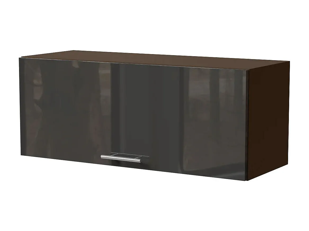 Wandklappenschrank Hochglanz Graphit Matt