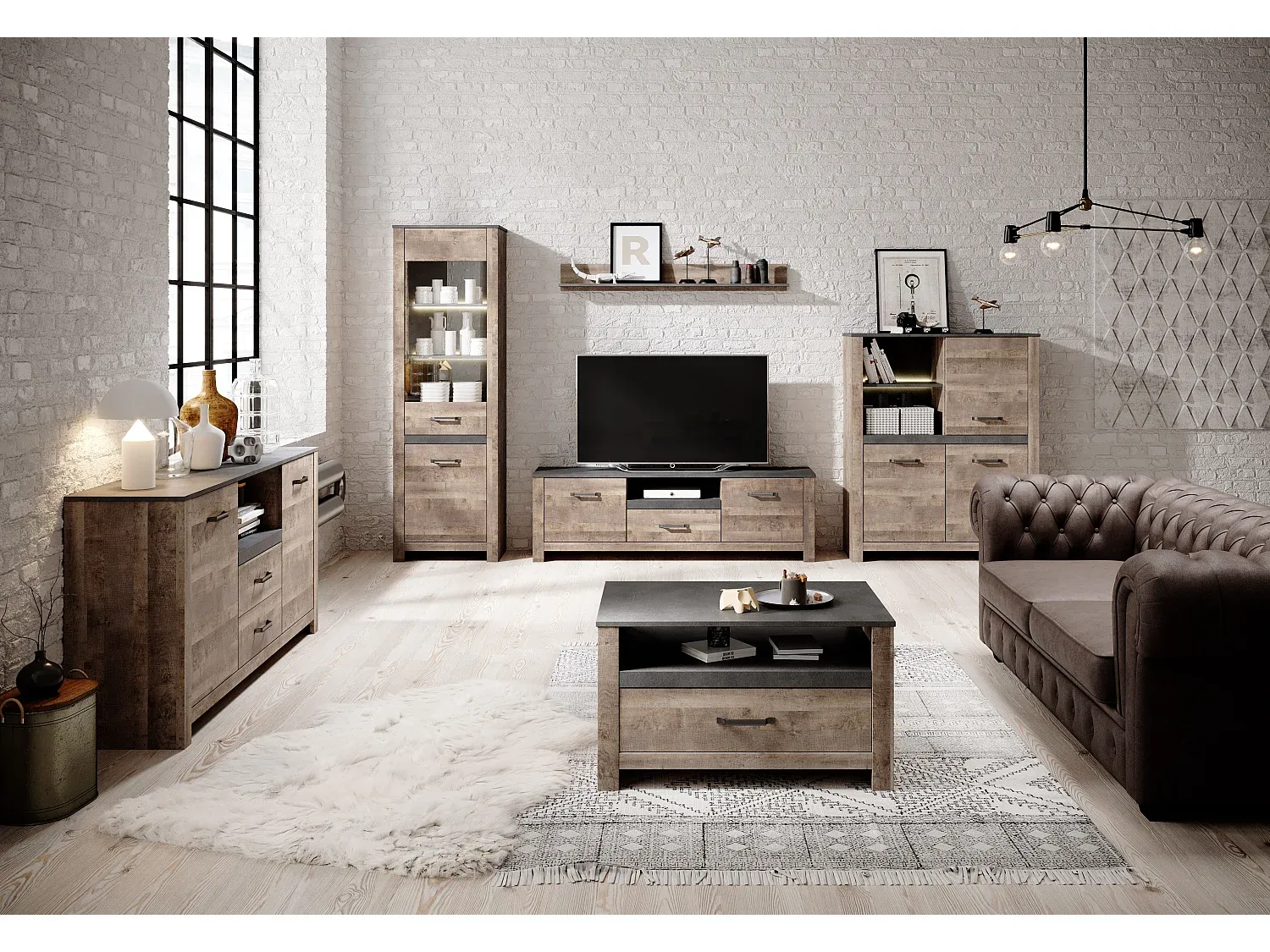 Moderne Kommode aus Holz mit Schubladen