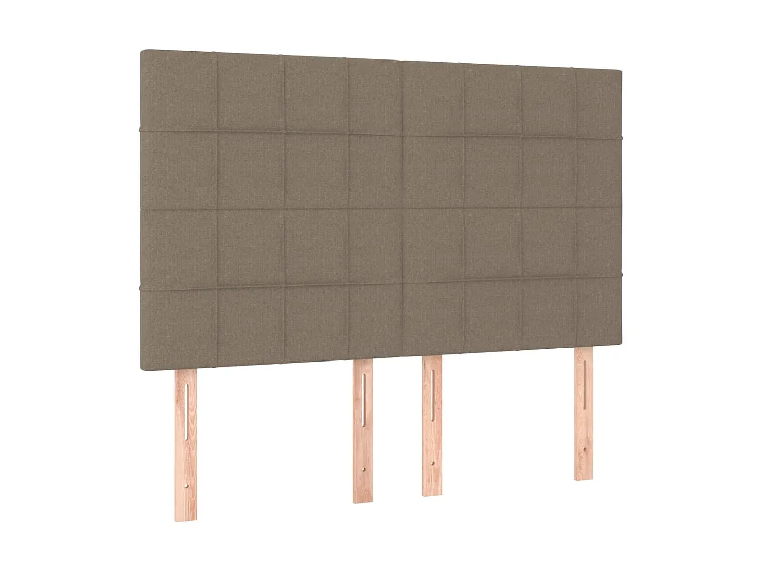 Verstellbares Bettkopfteil aus Stoff in Taupe