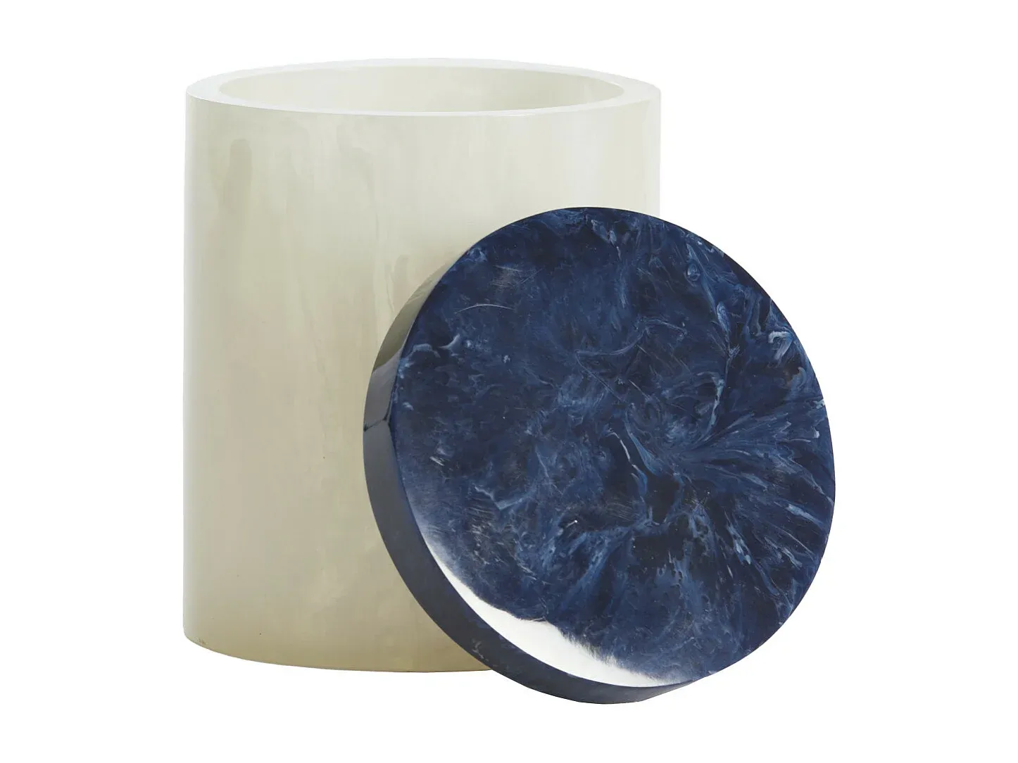 Dekorative Tischvase in Weiß, 13x17 cm