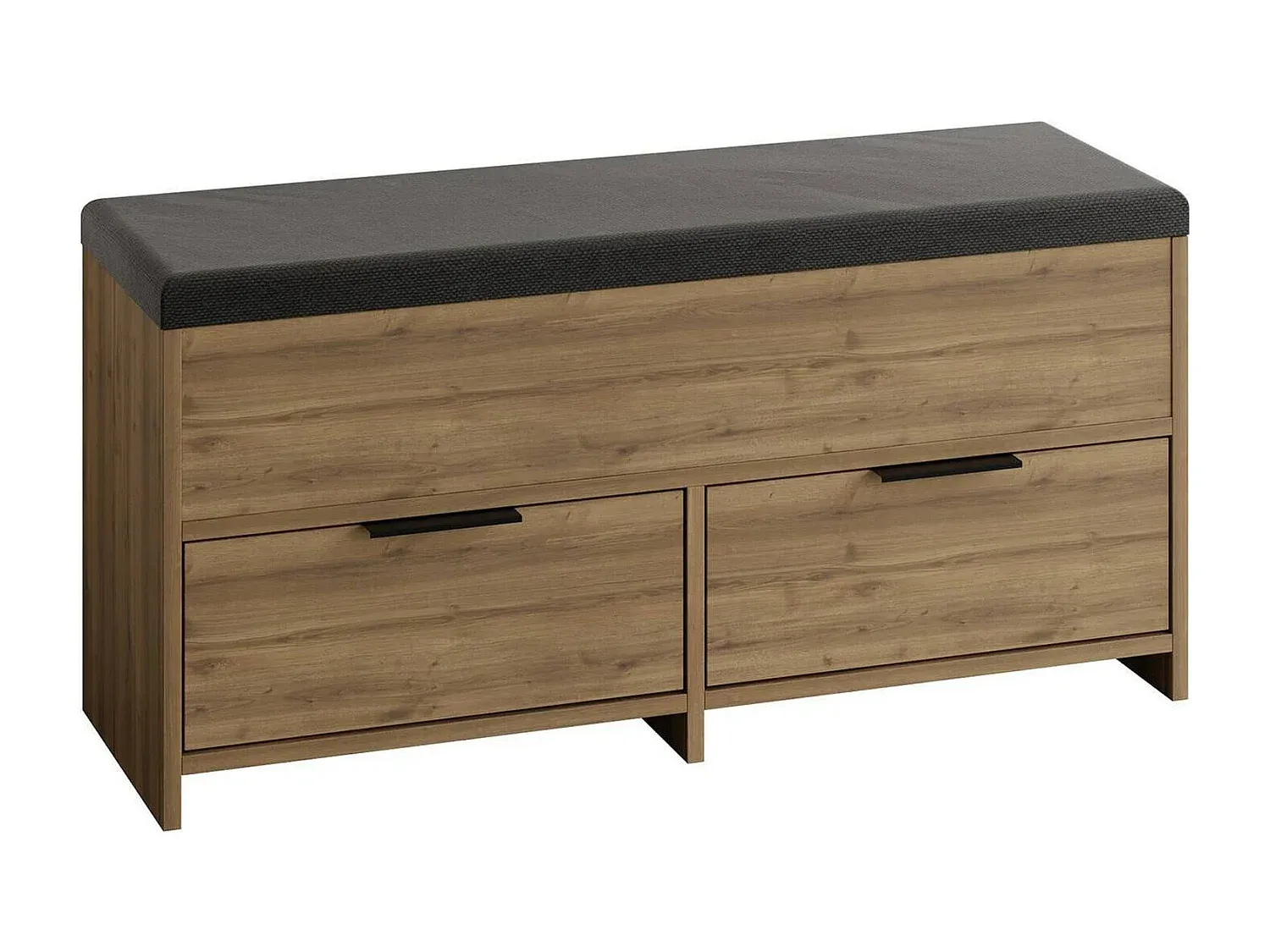 Moderner Schuhschrank aus Eiche für den Eingangsbereich, 106x34x50 cm