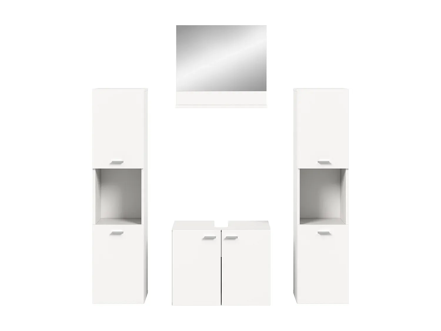 Elegantes Badmöbelset in Weiß