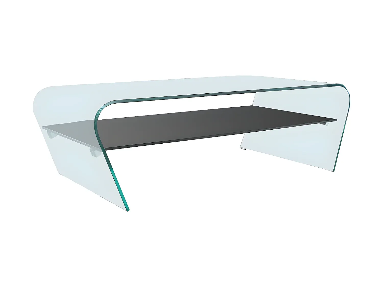 Moderner Couchtisch mit Teppich in Anthrazit