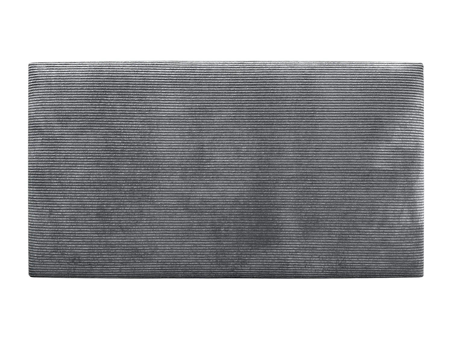 Einfaches Kopfteil aus Cord 80x50 cm, Dunkelgrau