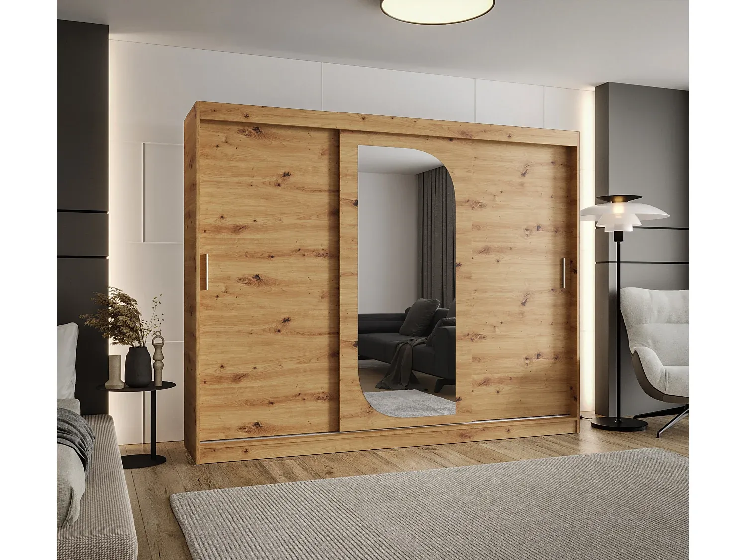 Großer Kleiderschrank mit Schwebetüren