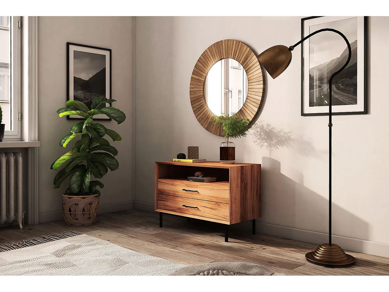 Kommode aus Massivholz in Naturöl-Finish