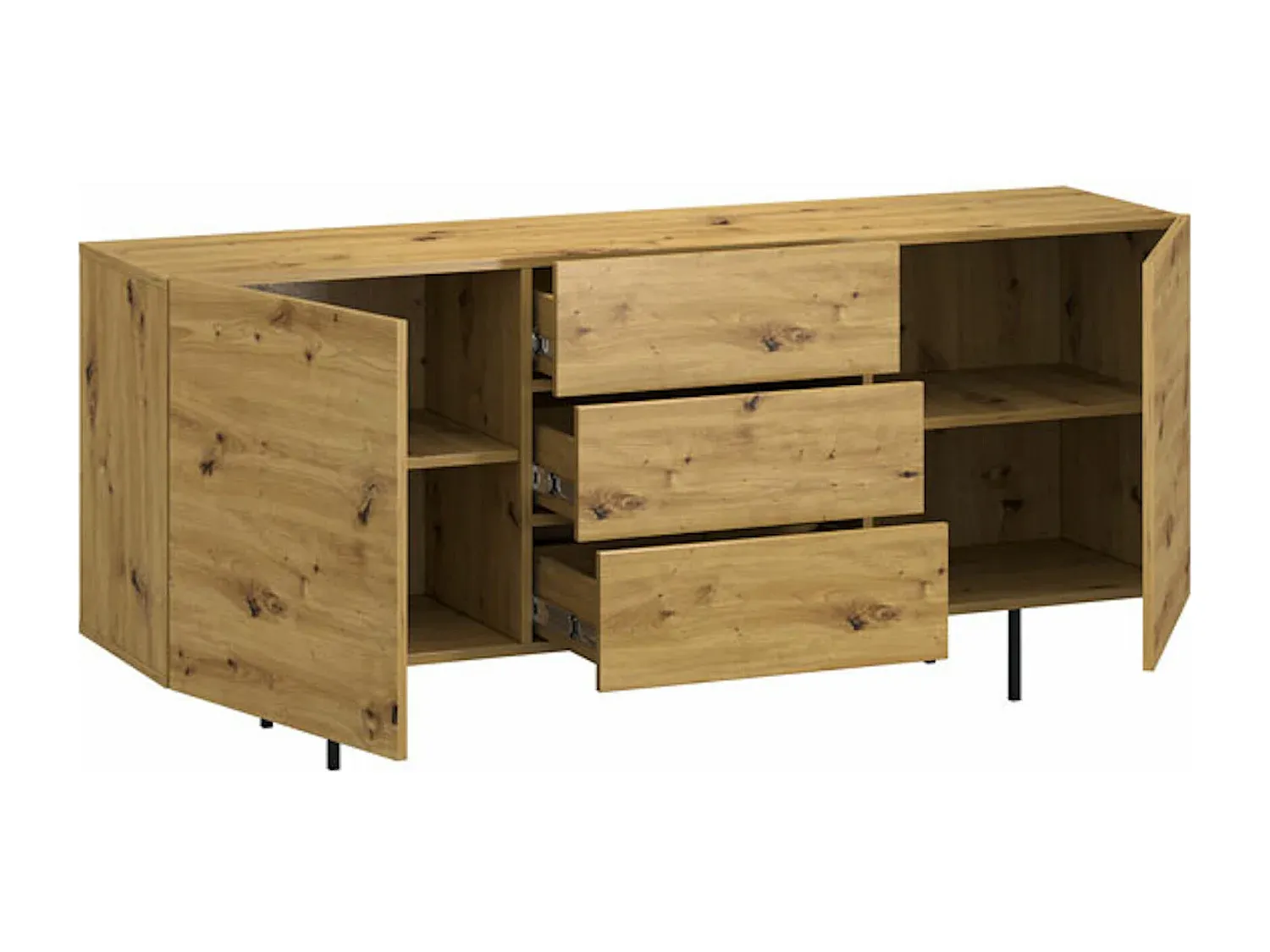 Holzkommode mit 4 Schubladen