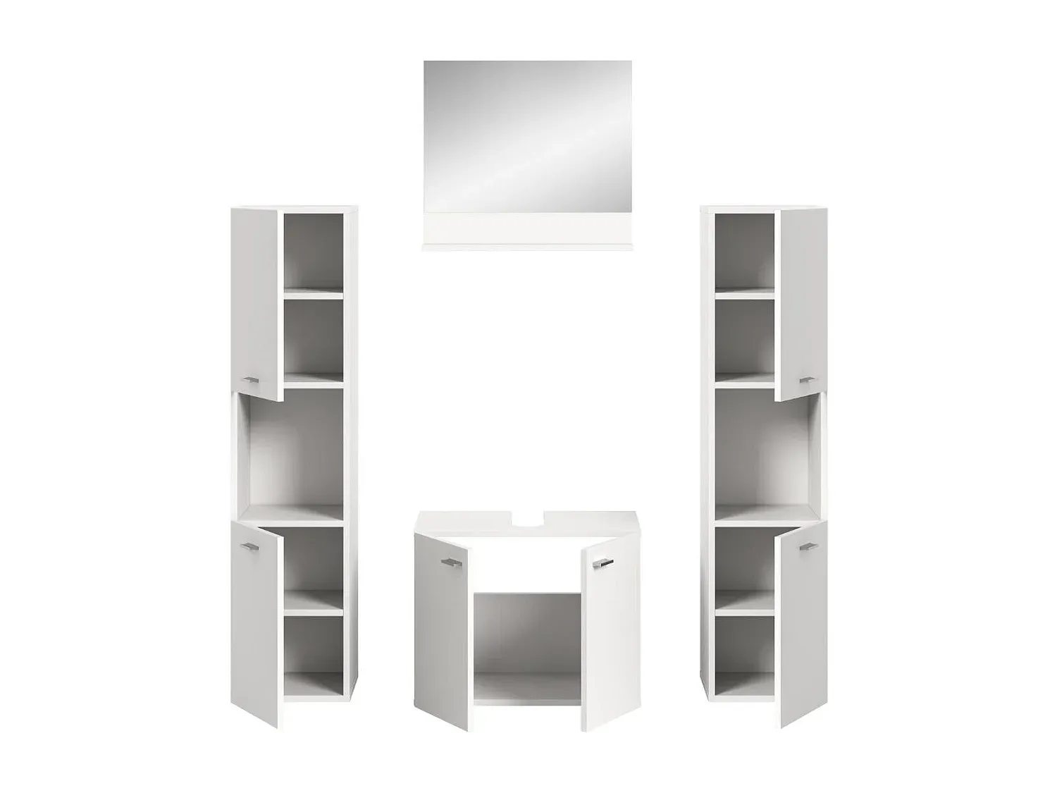 Elegantes Badmöbelset in Weiß