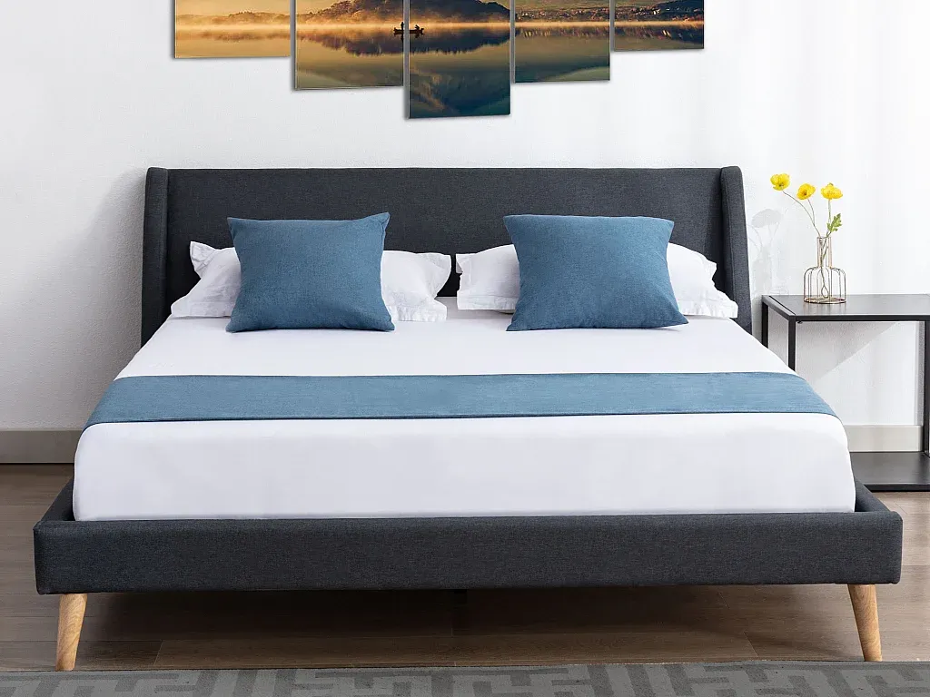 Skandinavisches Stoffbett 180 x 200 cm