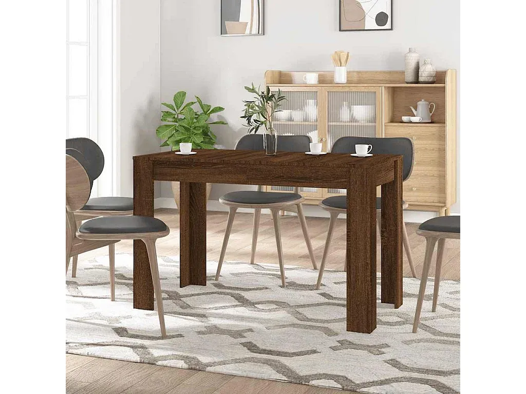 Moderner Esstisch in Eichenoptik 120x60x76 cm