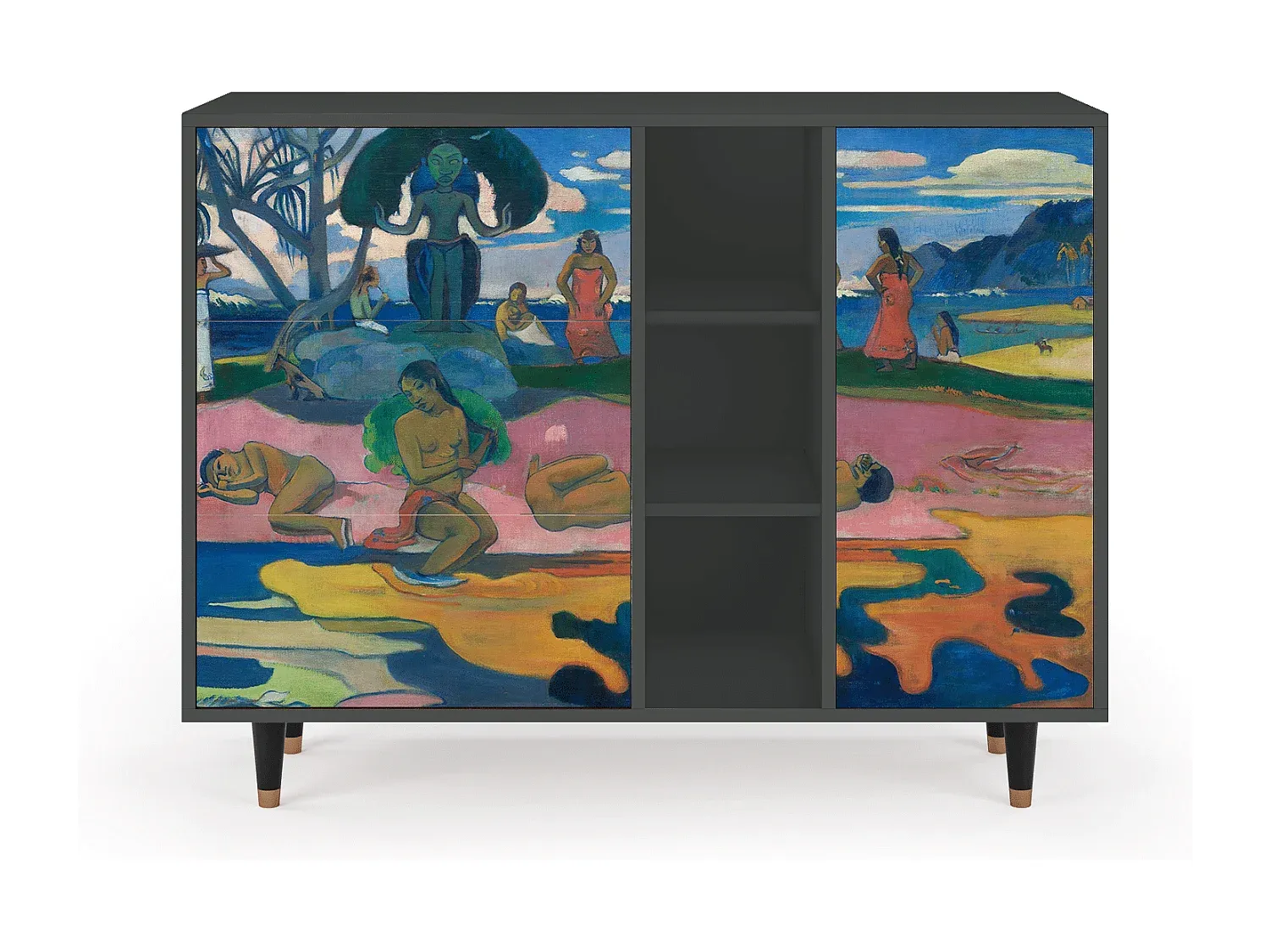 Moderner Sideboard mit viel Stauraum - Anthrazit