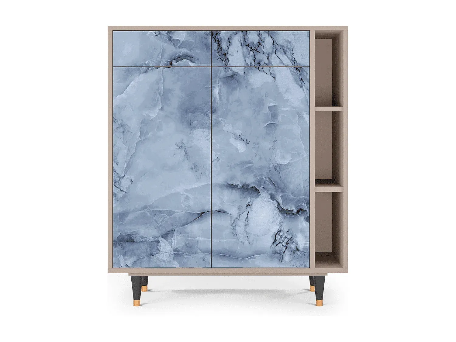 Eleganter Sideboard mit großem Stauraum, 96x110x41 cm