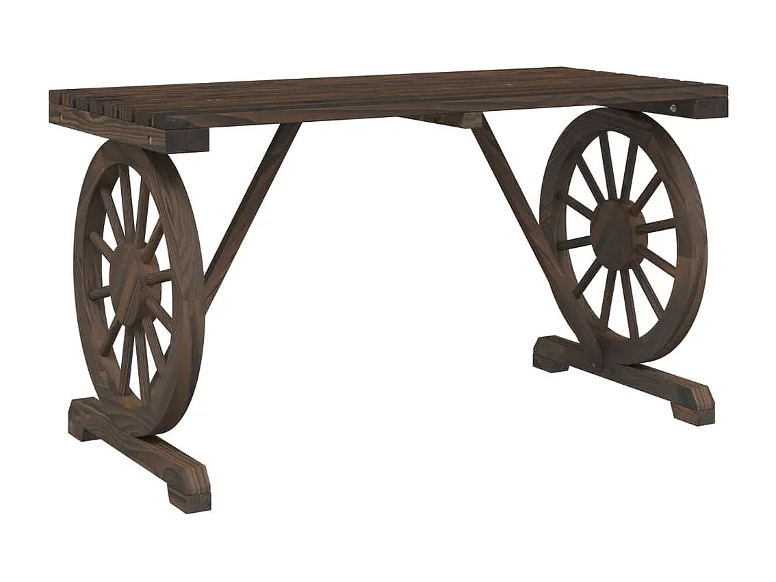 Holz-Gartentisch für Außenbereich 115x55x65 cm