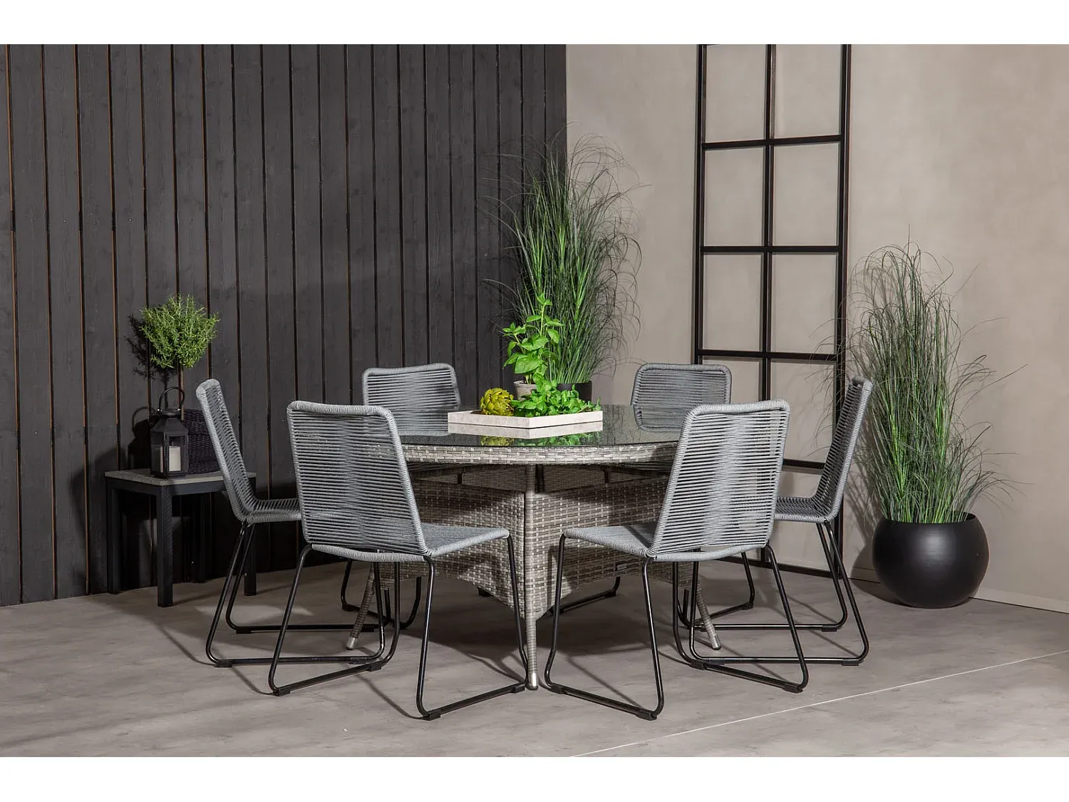 Moderner Esstisch in Grau, 150cm