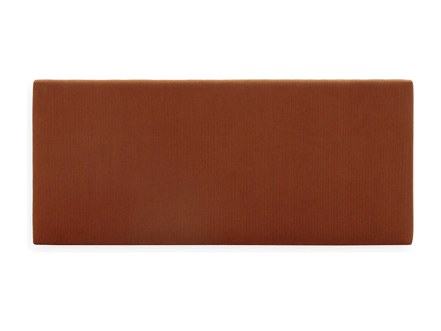 Gepolstertes Kopfteil in Rot, 150x60 cm