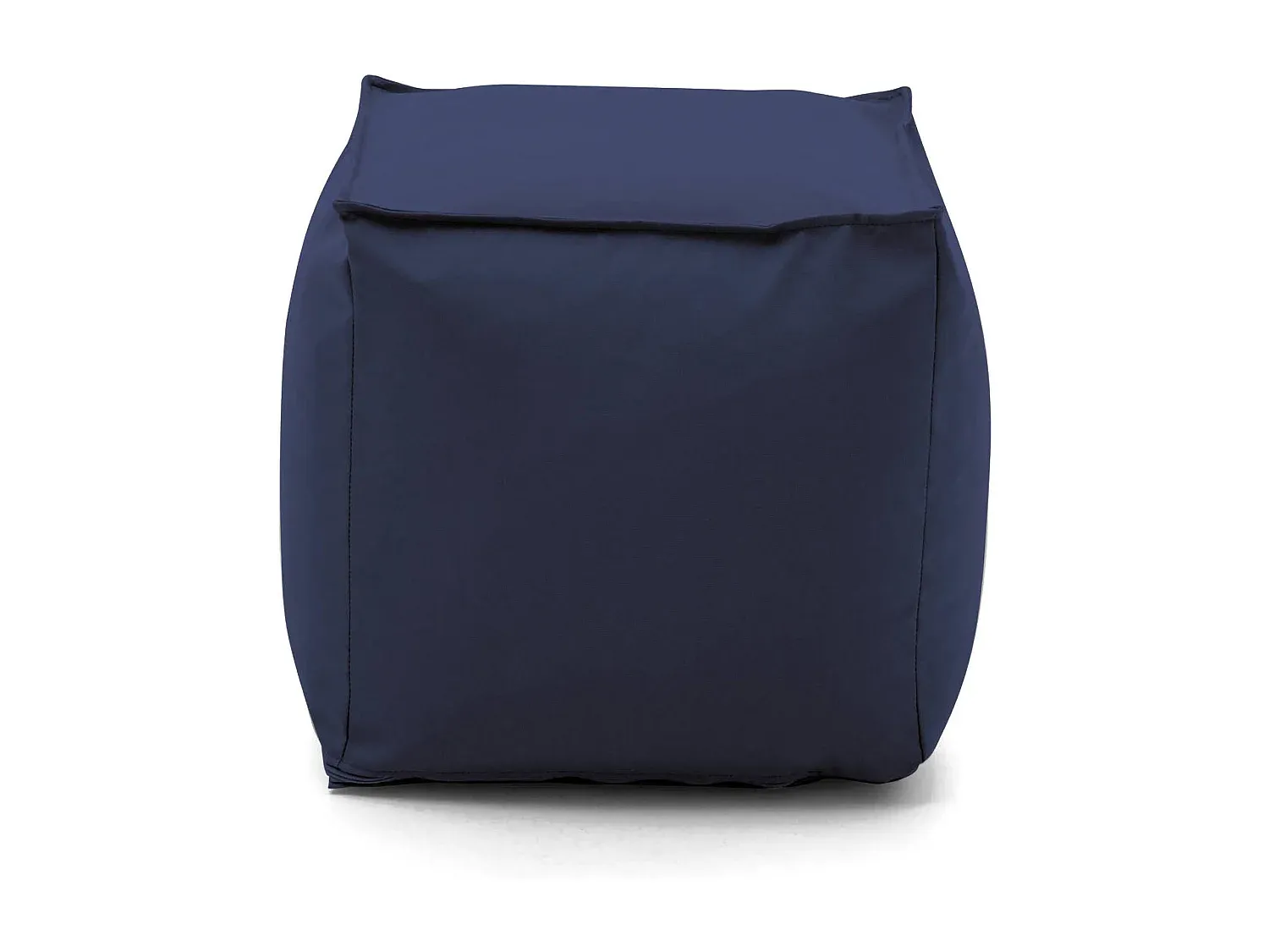 Multifunktionaler Sitzpouf aus Stoff, Blau, 45x45x45 cm