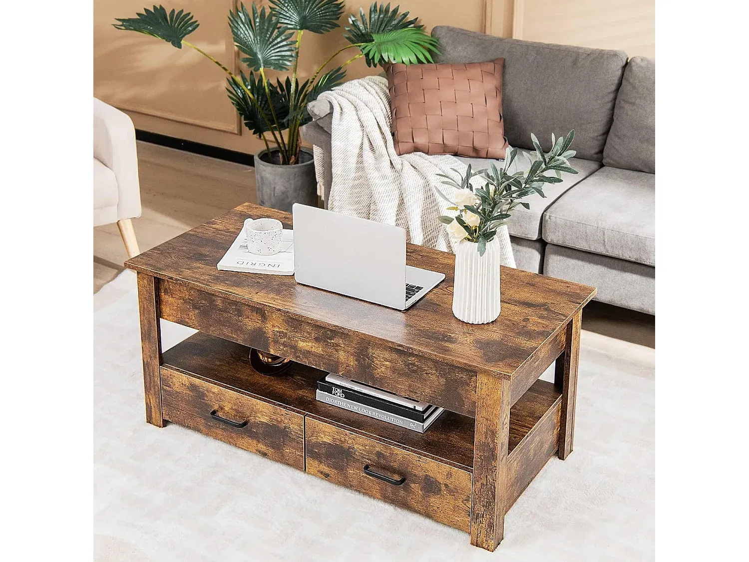 Höhenverstellbarer Wohnzimmertisch