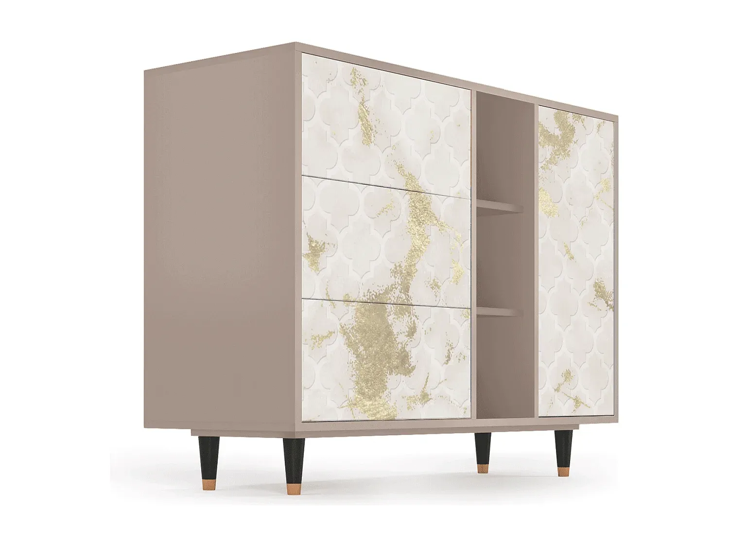 Elegantes Sideboard mit Stauraum - 125x98x48 cm