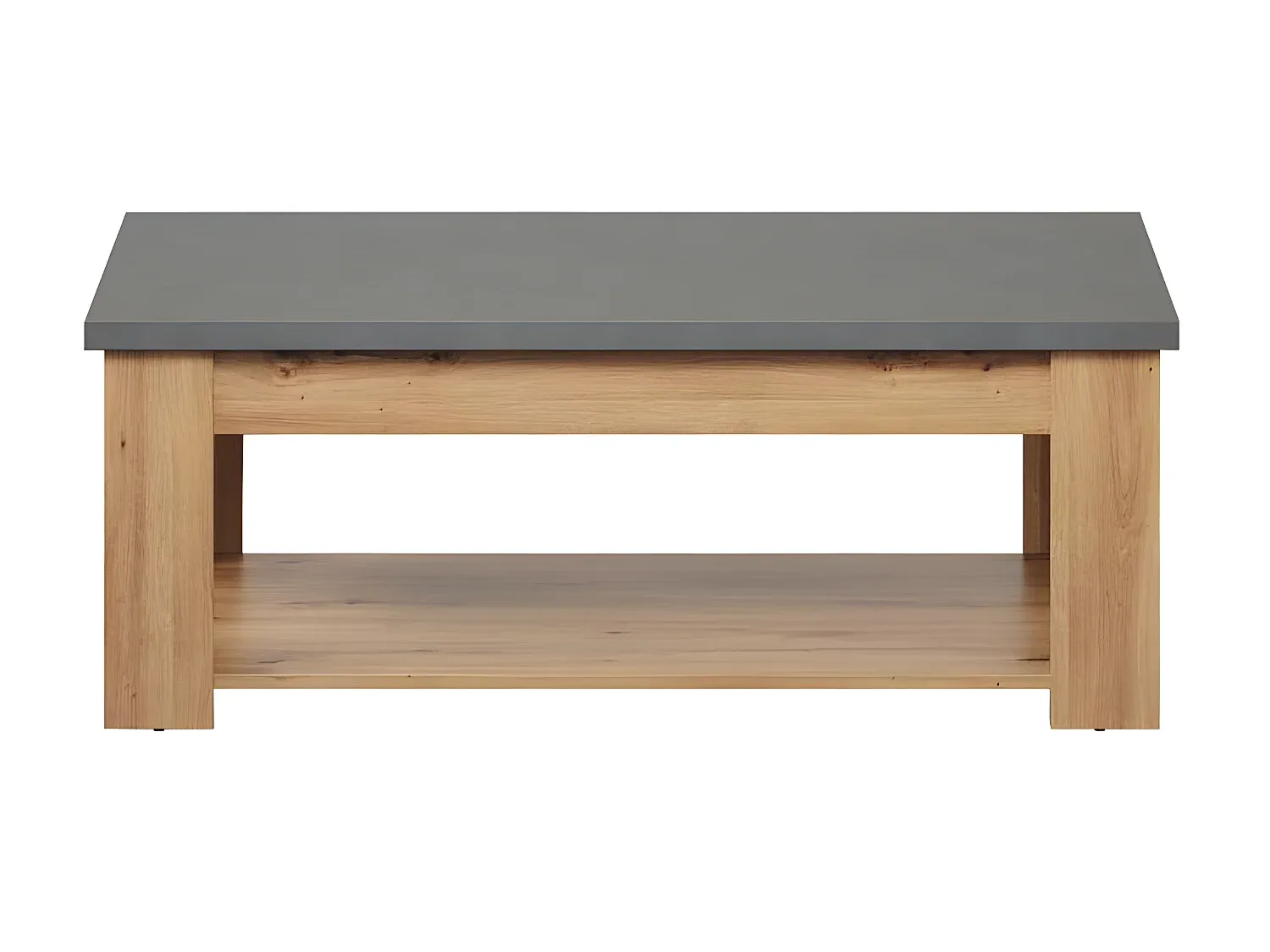 Moderner Couchtisch in Grau mit Eichendekor