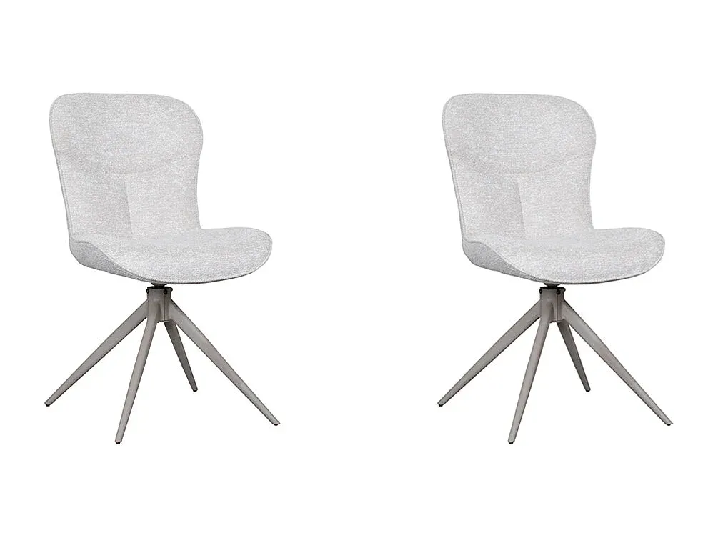 Moderner Esszimmerstuhl aus Stoff im 2er-Set