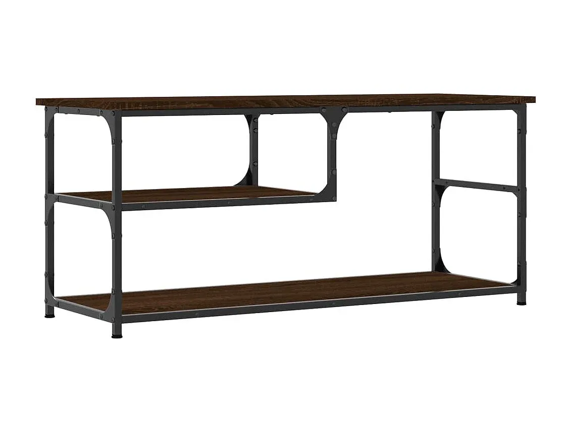 Fernsehtisch in Eichenoptik, Braun, 103x38x46,5 cm