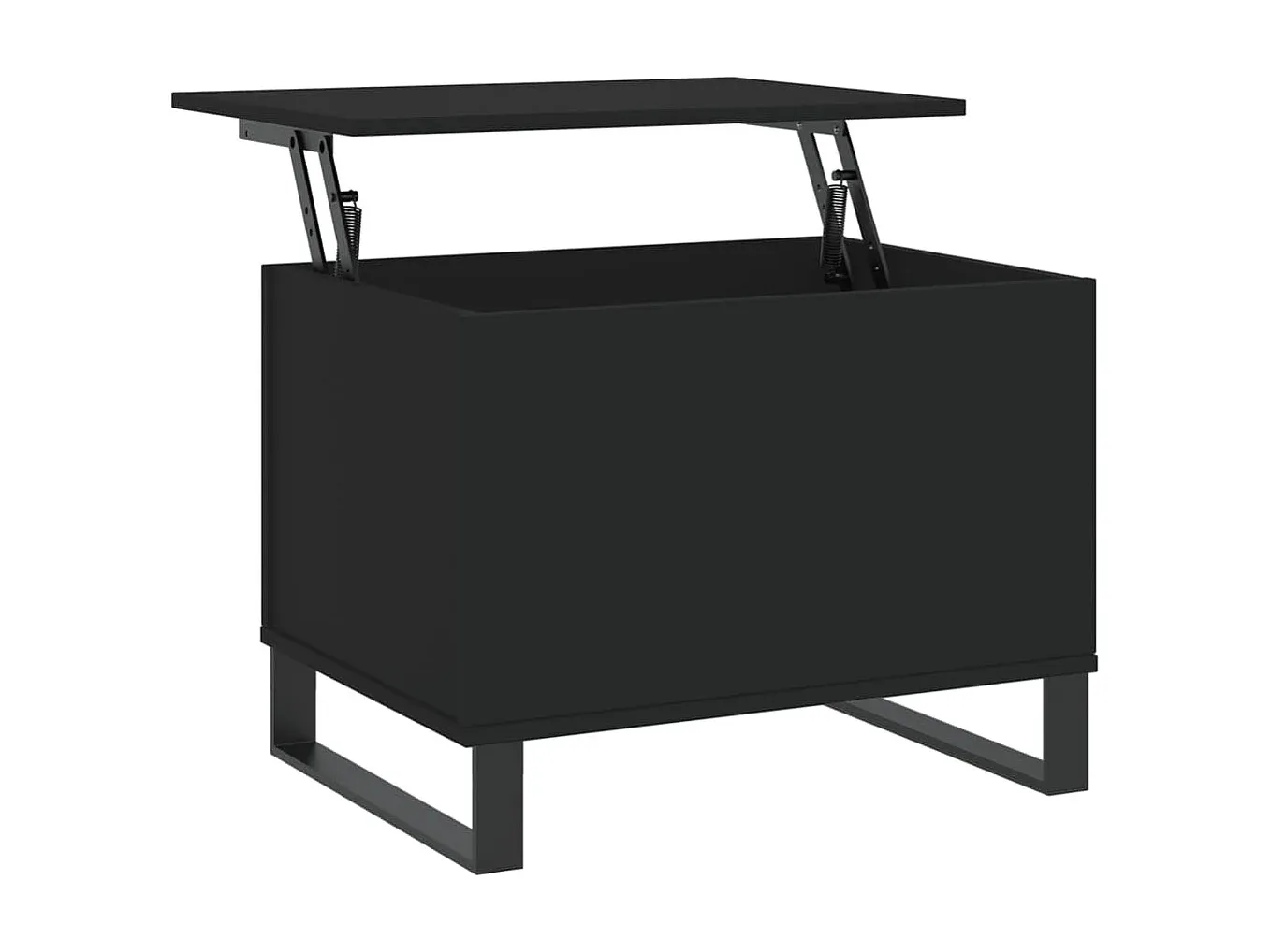 Moderner Schwarzer Couchtisch aus Holzwerkstoff 60x45 cm