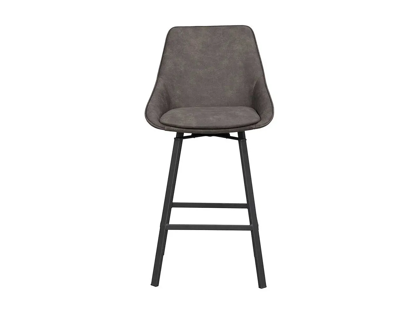 Höhenverstellbare Barhocker mit Polstersitz, 2er Set