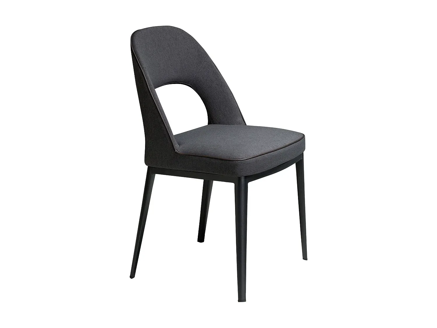 Moderner Esszimmerstuhl mit Stahlbeinen