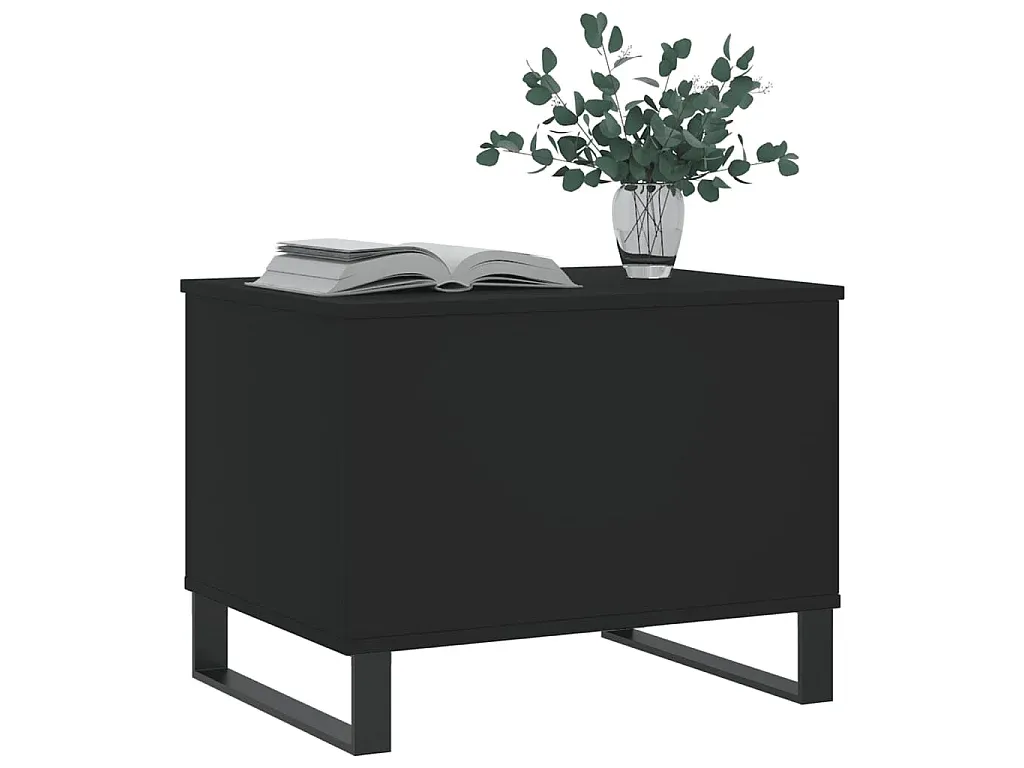 Moderner Schwarzer Couchtisch aus Holzwerkstoff 60x45 cm