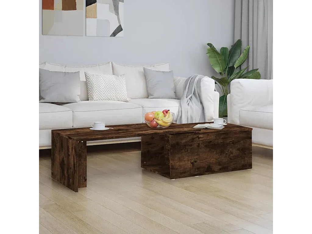 Moderner Beistelltisch aus Holzwerkstoff mit Eichenoptik, 150x50x35 cm