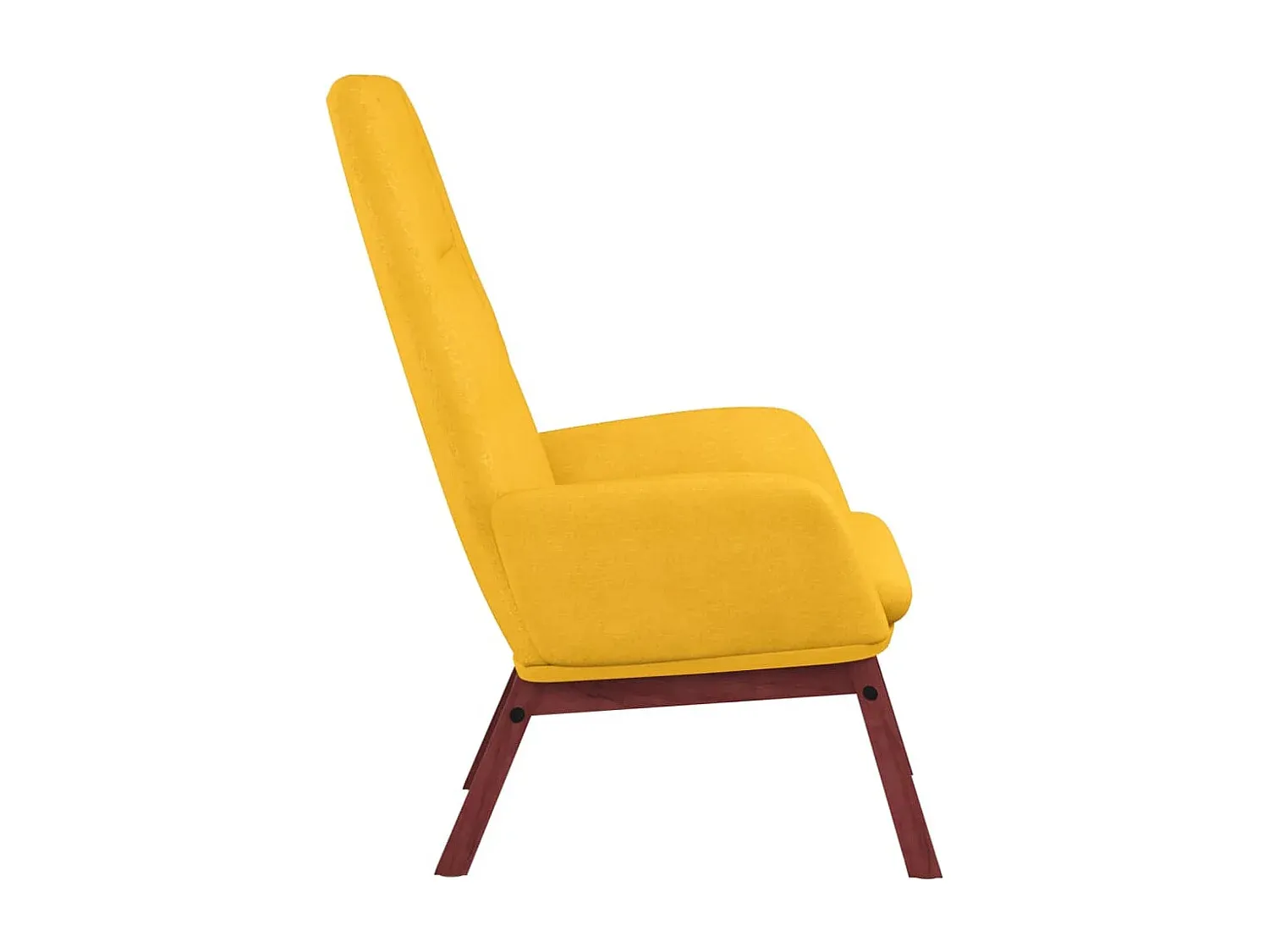 Bequemer Loungesessel in Senfgelb