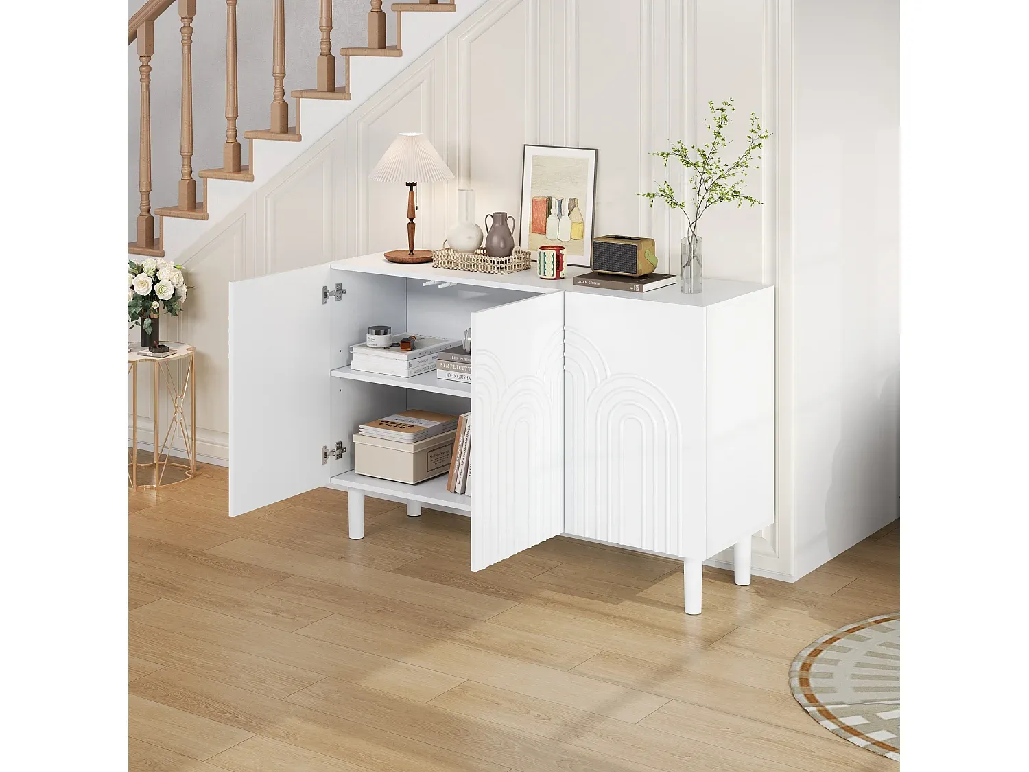 Mehrzweckschrank aus MDF mit verstellbaren Regalen