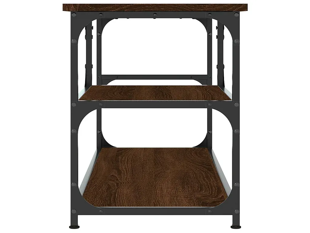 Fernsehtisch in Eichenoptik, Braun, 103x38x46,5 cm