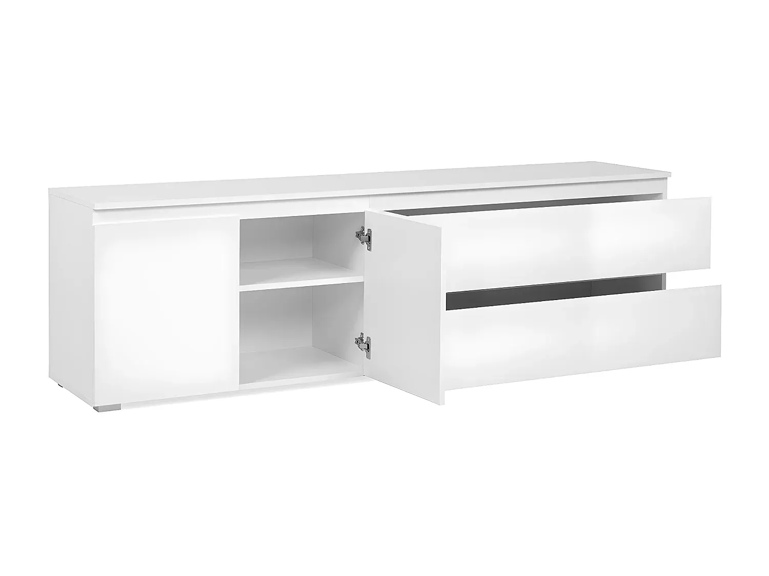 Fernsehschrank mit Türen, Regalboden und Schubladen 180 cm